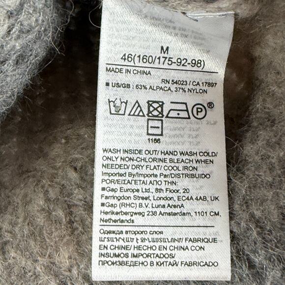 Banana Republic Vernice Sweater Women's M Gray Beige Ombré Knit Oversized Cozy - Picture 5 of 7